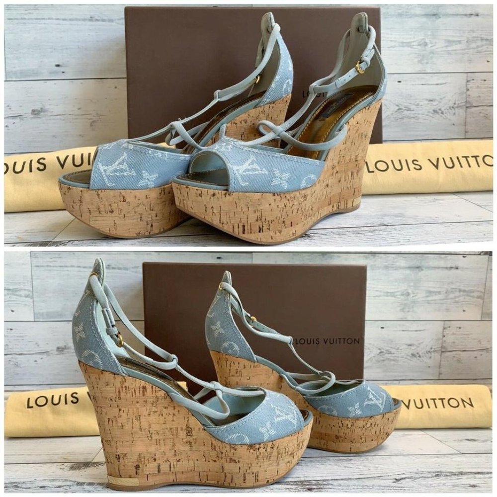 🛑SOLD🛑Authentic LOUIS VUITTON Denim Light Blue - Picture 3 of 12